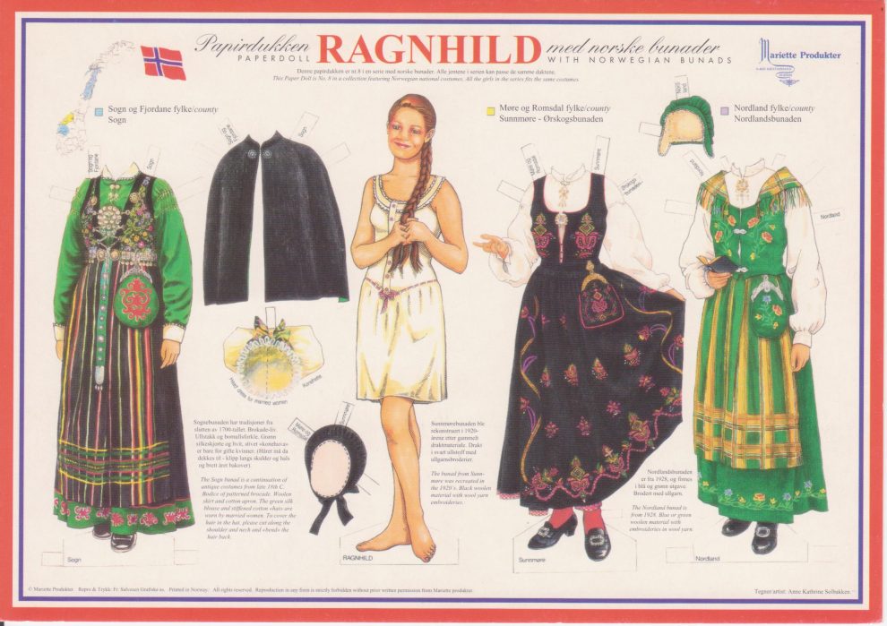 paper doll from Norway