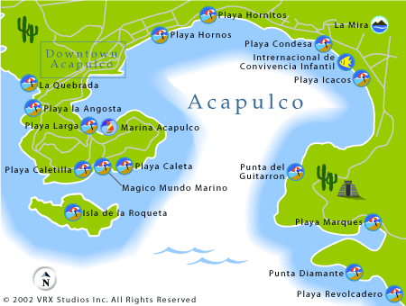 map of Acapulco