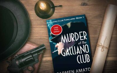 Large print edition of the Galliano Club historical fiction thriller series