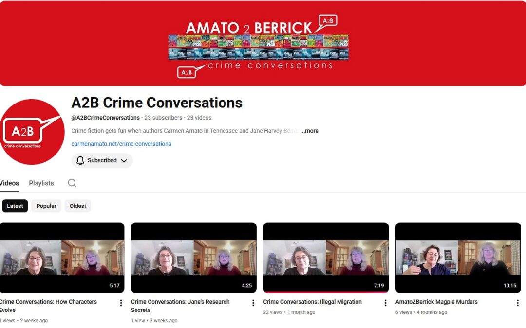 Crime Conversations YouTube channel homepage