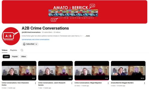 Crime Conversations YouTube channel homepage